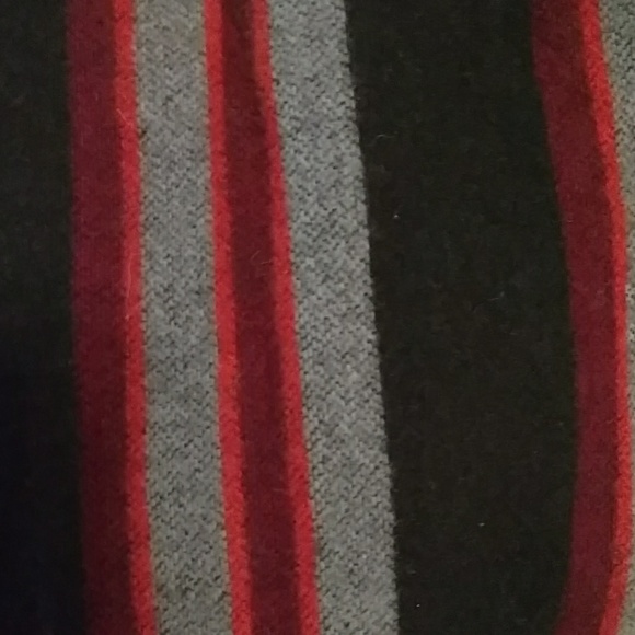 VTG Lambswool Striped Scarf Wrap - Picture 5 of 7